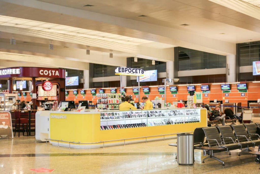Russia airport esim/sim kiosk